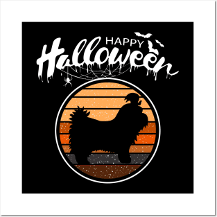 Funny Happy Halloween Beautiful Shih Tzu Men Women Kids Gift Posters and Art